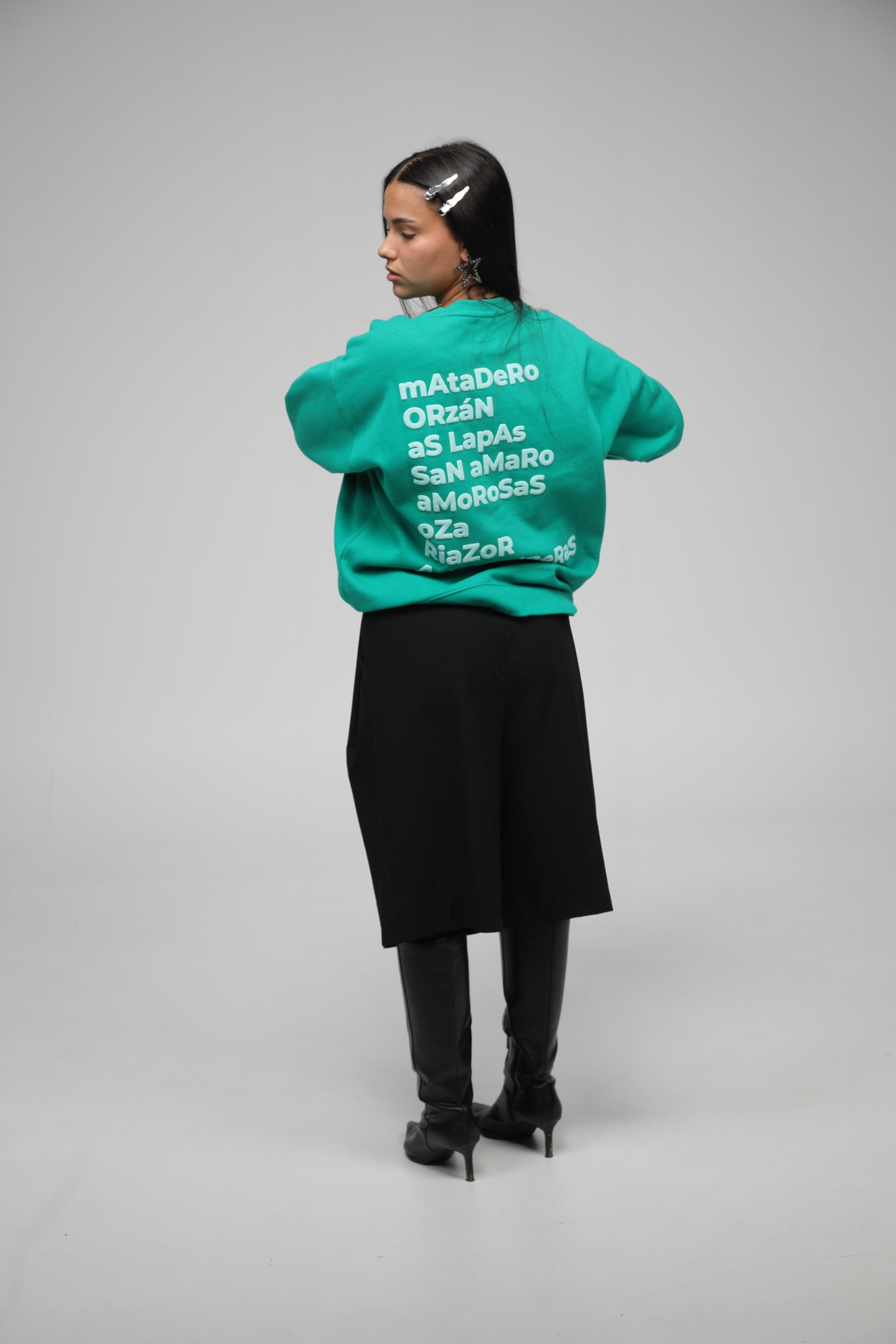 SUDADERA VERDE/CELESTE "LA CORUÑA"